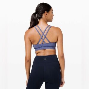 Lululemon Energy Bra *Medium Support, B–D Cup, Heathered Larkspur